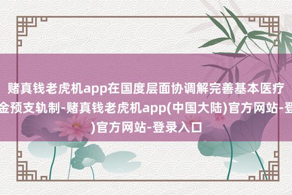 赌真钱老虎机app在国度层面协调解完善基本医疗保障基金预支轨制-赌真钱老虎机app(中国大陆)官方网站-登录入口