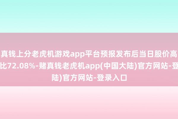 真钱上分老虎机游戏app平台预报发布后当日股价高潮的占比72.08%-赌真钱老虎机app(中国大陆)官方网站-登录入口